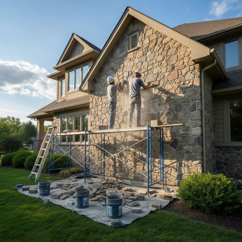 Stone Masonry Installation detail