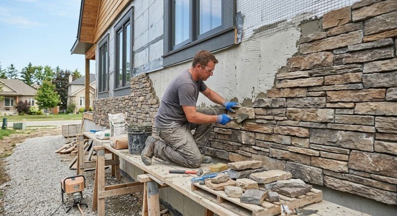 Artificial Stone Installation project example